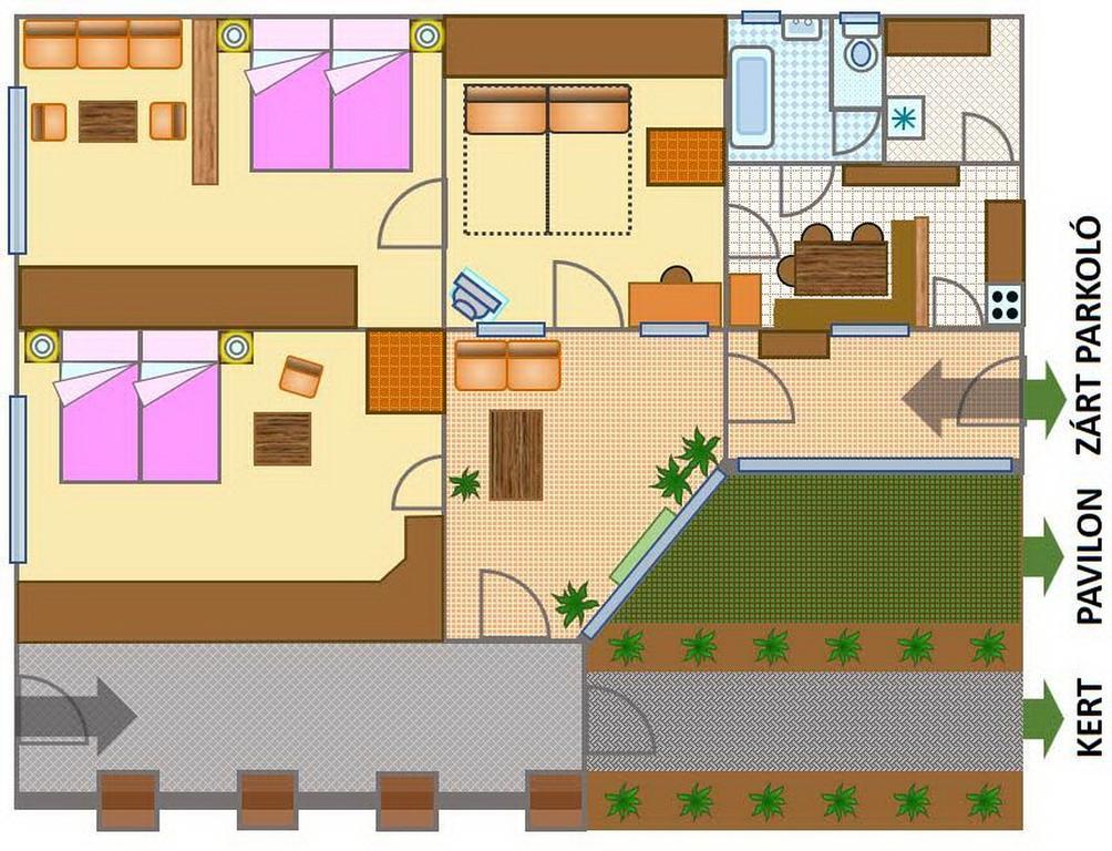 Вилла Hajnal Apartman Дьюла Экстерьер фото